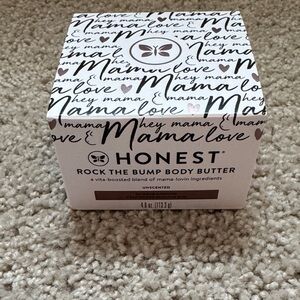 The Honest Company White and Brown Rock The Bump Body Butter - Unscented